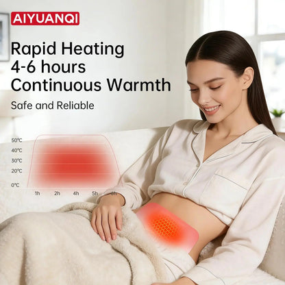 AIYUANQI 3PCS Menstrual Cramps Herbal Heating Patches for Pain Relief, Self-Heating Mugwort Patches, Full Abdomen Cover and Skin-friendly Comfortable, Rapid Heating and Keep Warm, Ideal Gift for Women - dailyvitalstore