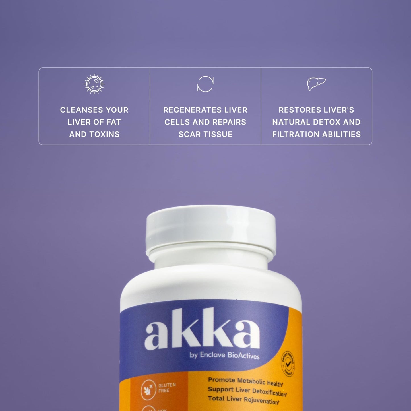 AKKA Premium Liver Cleanse Detox & Repair Superbiotic - Supports Liver Health & Function, Boosts Energy, Digestion & Metabolism with Bioavailable Pasteurized Akkermansia, Non-GMO, Gluten-Free, 60 Caps - dailyvitalstore