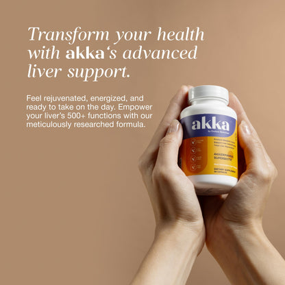 AKKA Premium Liver Cleanse Detox & Repair Superbiotic - Supports Liver Health & Function, Boosts Energy, Digestion & Metabolism with Bioavailable Pasteurized Akkermansia, Non-GMO, Gluten-Free, 60 Caps - dailyvitalstore
