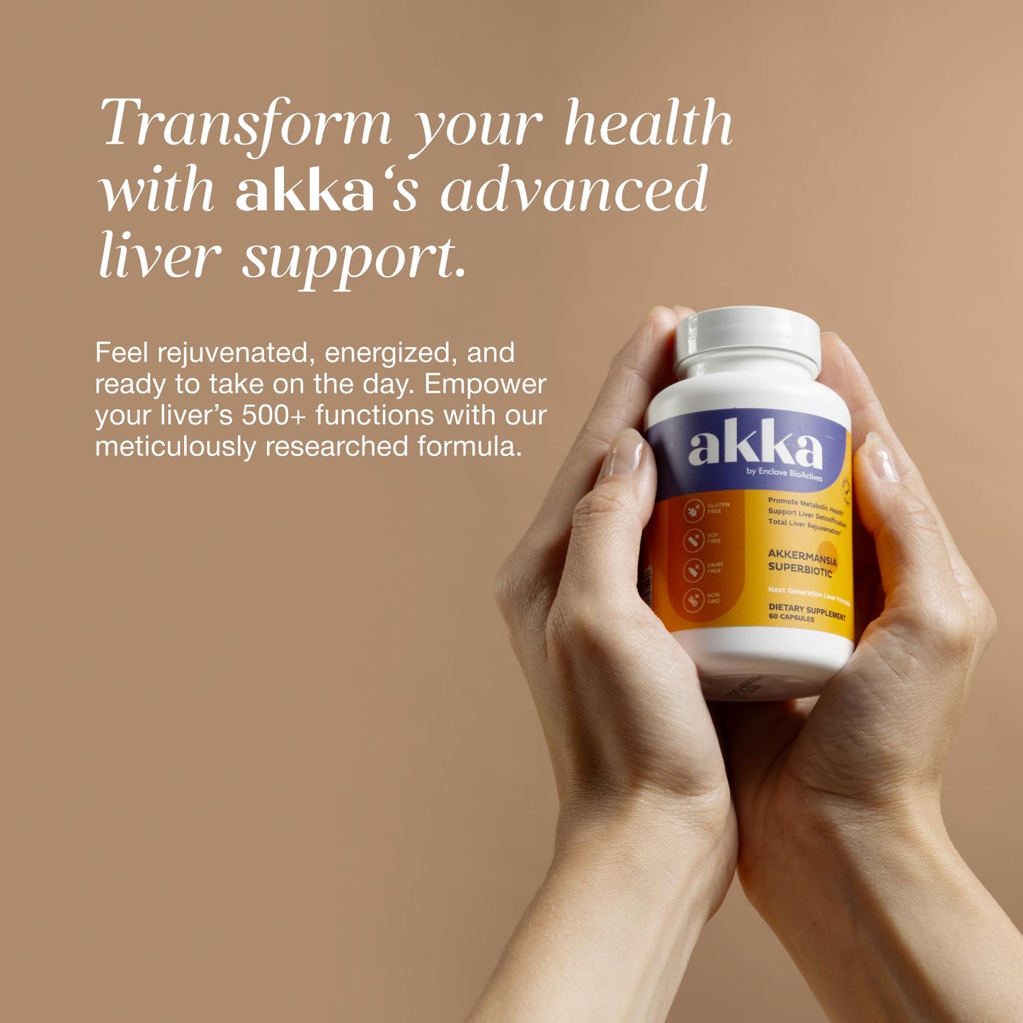 Akkermansia Probiotic Liver Cleanse Detox & Repair - Liver Health Supplement for Energy, Digestion & Metabolism with Akkermansia Muciniphila (AKKA Superbiotics), - dailyvitalstore