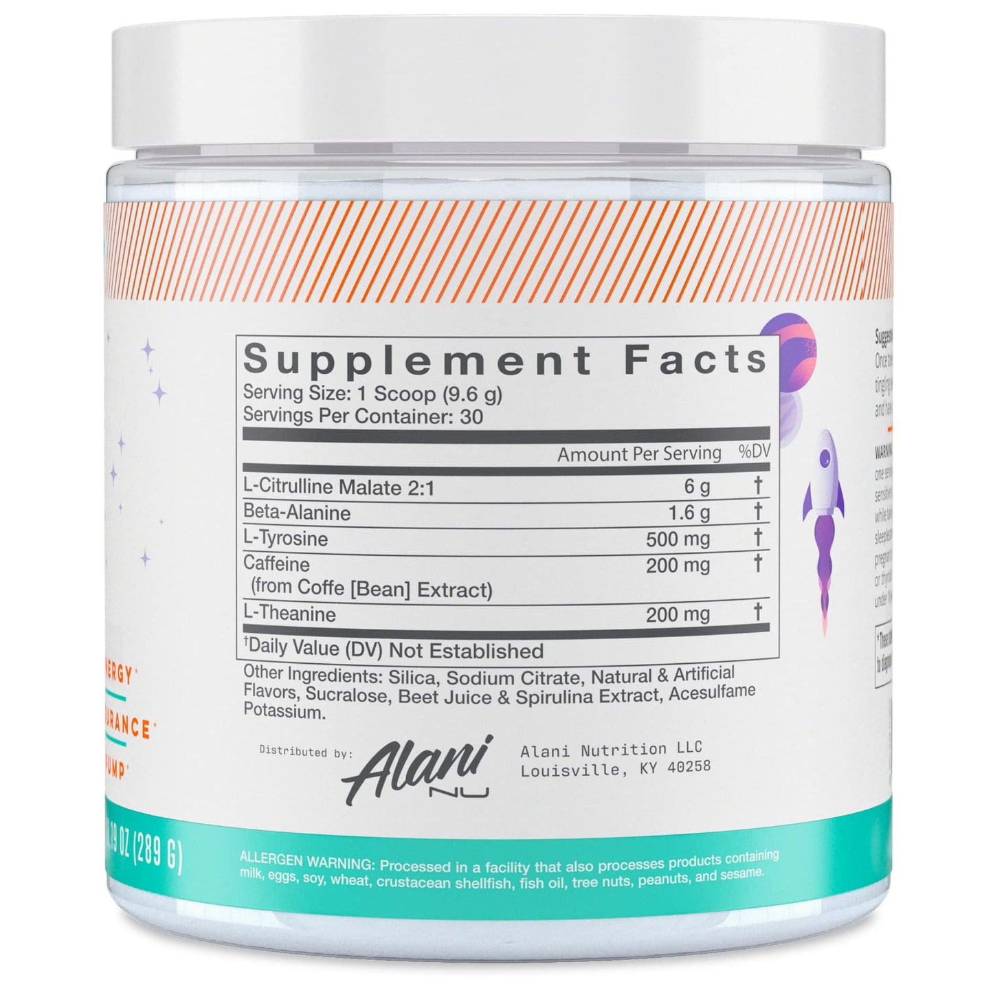 Alani Nu Pre Workout Powder GLAXAY Lemonade, Amino Energy Boost, Endurance Supplement, Sugar Free, 200mg Caffeine, L-Theanine, Beta-Alanine, L-Citrulline, 30 Servings - dailyvitalstore