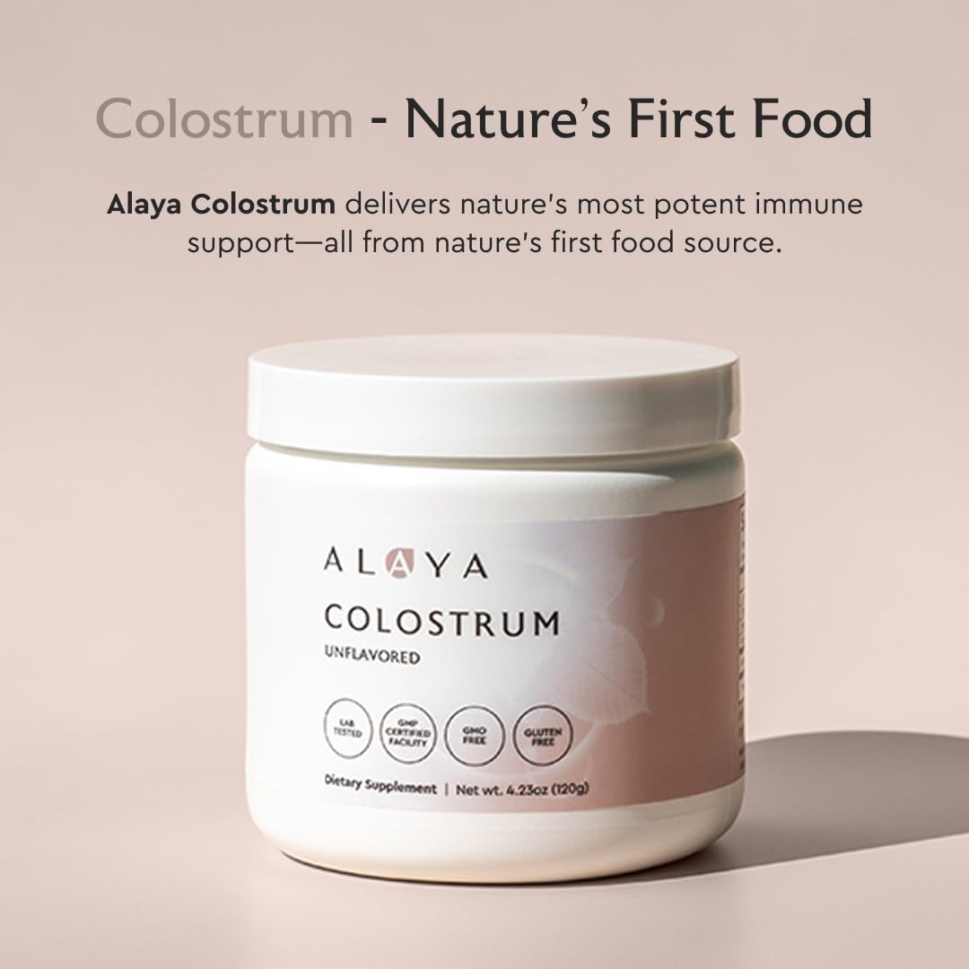 Alaya Naturals Bovine Colostrum Powder – Superfood, Bioactive Colostrum for Gut Health, Immune Support, Hormonal Balance & Muscle Recovery - dailyvitalstore