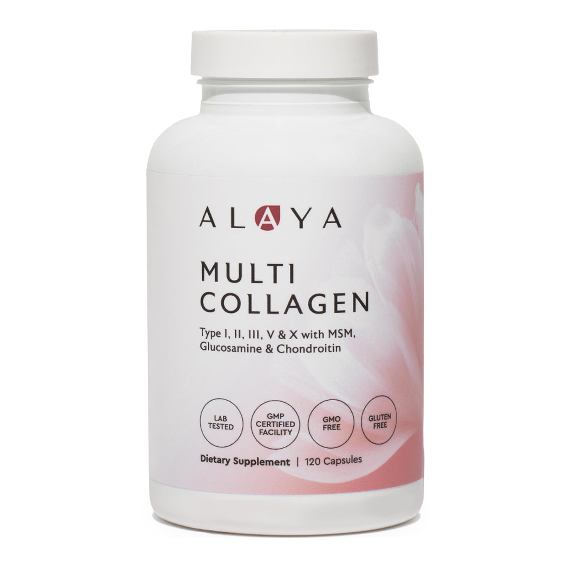 Alaya Naturals Hydrolyzed Multi Collagen Peptides Protein Capsules - Type I, II, III, V, X Grass-Fed Bovine, Chicken, Marine Collagen Supplement with MSM - dailyvitalstore