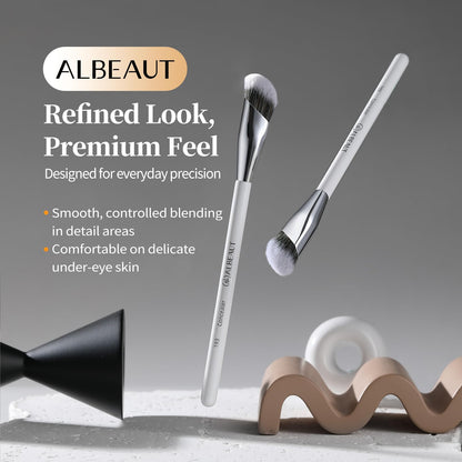 Albeaut Concealer Brush, Angled Under Eye Makeup Small Foundation Precision Face Blending Brush (193 concealer brush) - dailyvitalstore