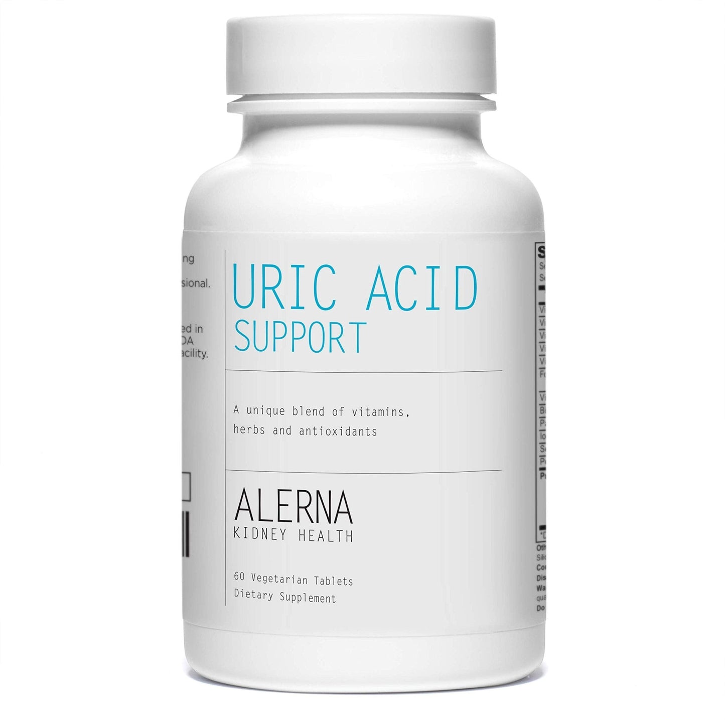 Alerna Kidney Health Uric Acid Support Supplement – Tart Cherry, Celery Seed, Turmeric, Quercetin – 60 Vegetarian Tablets (Pack of 3) - dailyvitalstore