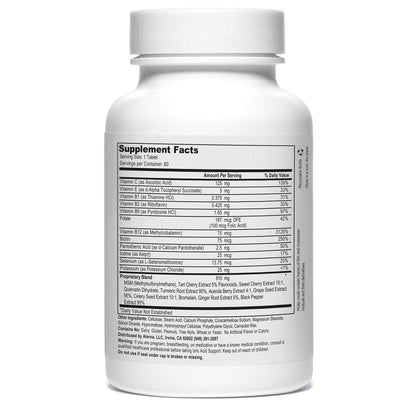 Alerna Kidney Health Uric Acid Support Supplement – Tart Cherry, Celery Seed, Turmeric, Quercetin – 60 Vegetarian Tablets (Pack of 3) - dailyvitalstore