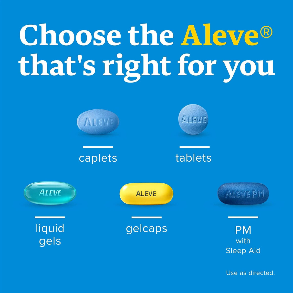 Aleve Caplets, Naproxen Sodium 220 mg (NSAID), Pain Reliever/Fever Reducer, 1 Orthopedic Surgeon Recommended, 270 Count - dailyvitalstore