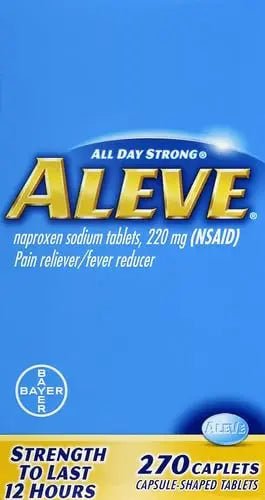 Aleve Caplets, Naproxen Sodium 220 mg (NSAID), Pain Reliever/Fever Reducer, 1 Orthopedic Surgeon Recommended, 270 Count - dailyvitalstore