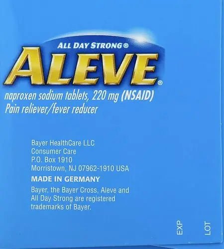 Aleve Caplets, Naproxen Sodium 220 mg (NSAID), Pain Reliever/Fever Reducer, 1 Orthopedic Surgeon Recommended, 270 Count - dailyvitalstore