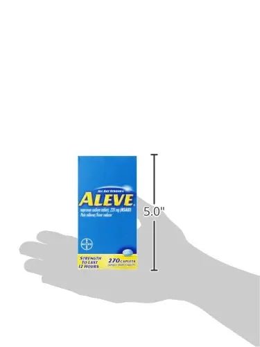 Aleve Caplets, Naproxen Sodium 220 mg (NSAID), Pain Reliever/Fever Reducer, 1 Orthopedic Surgeon Recommended, 270 Count - dailyvitalstore