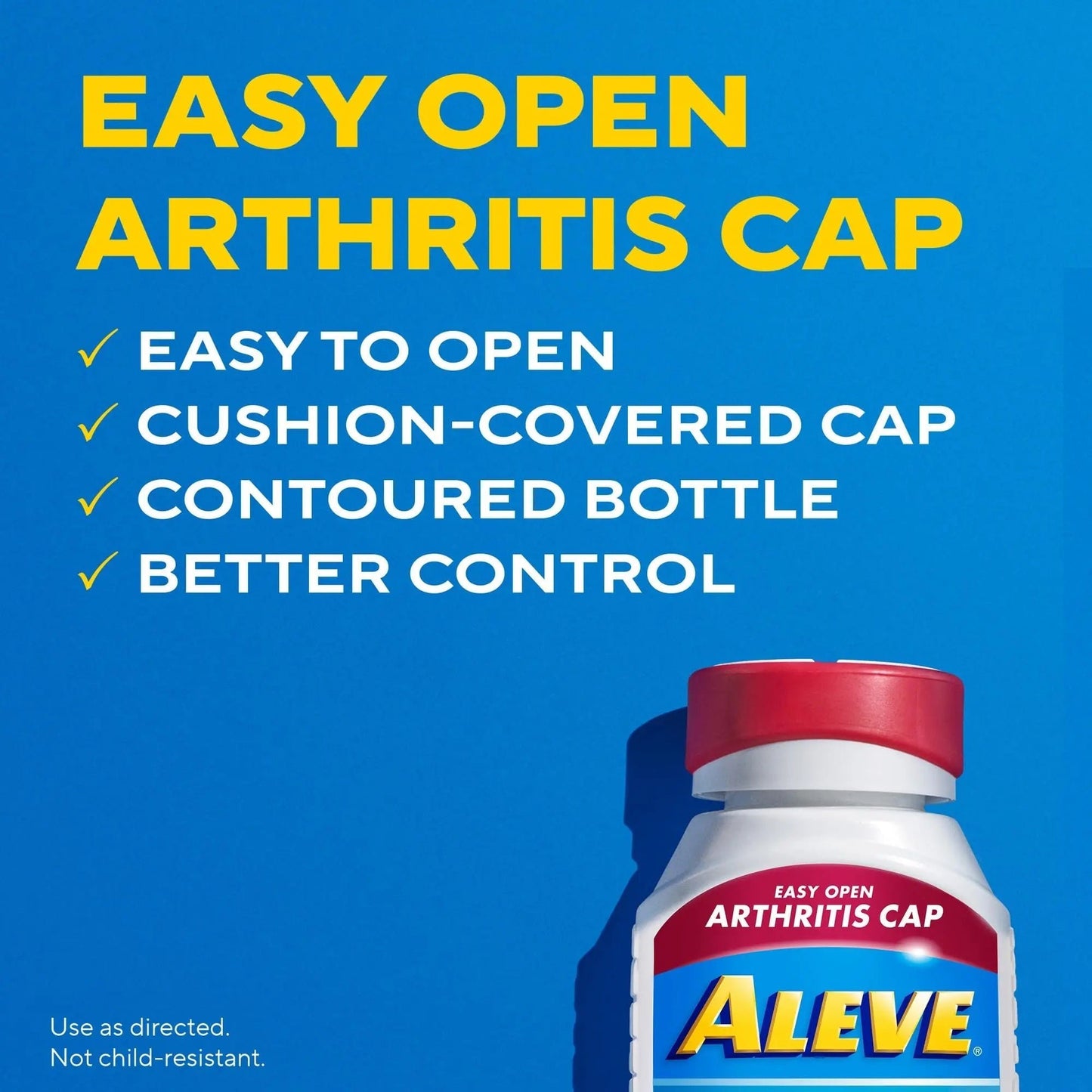 Aleve Gelcaps with Easy Open Arthritis Cap, Naproxen Sodium, Medication for Arthritis Pain, 160 Count - dailyvitalstore