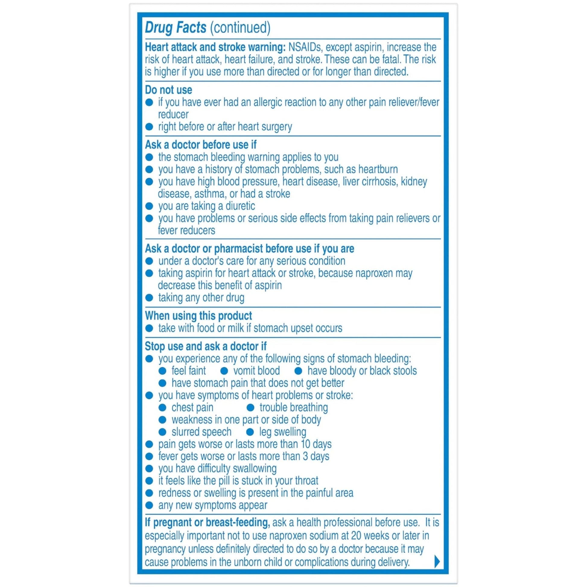 Aleve Pain Relief Naproxen Sodium Caplets ‐ 50 Count - dailyvitalstore