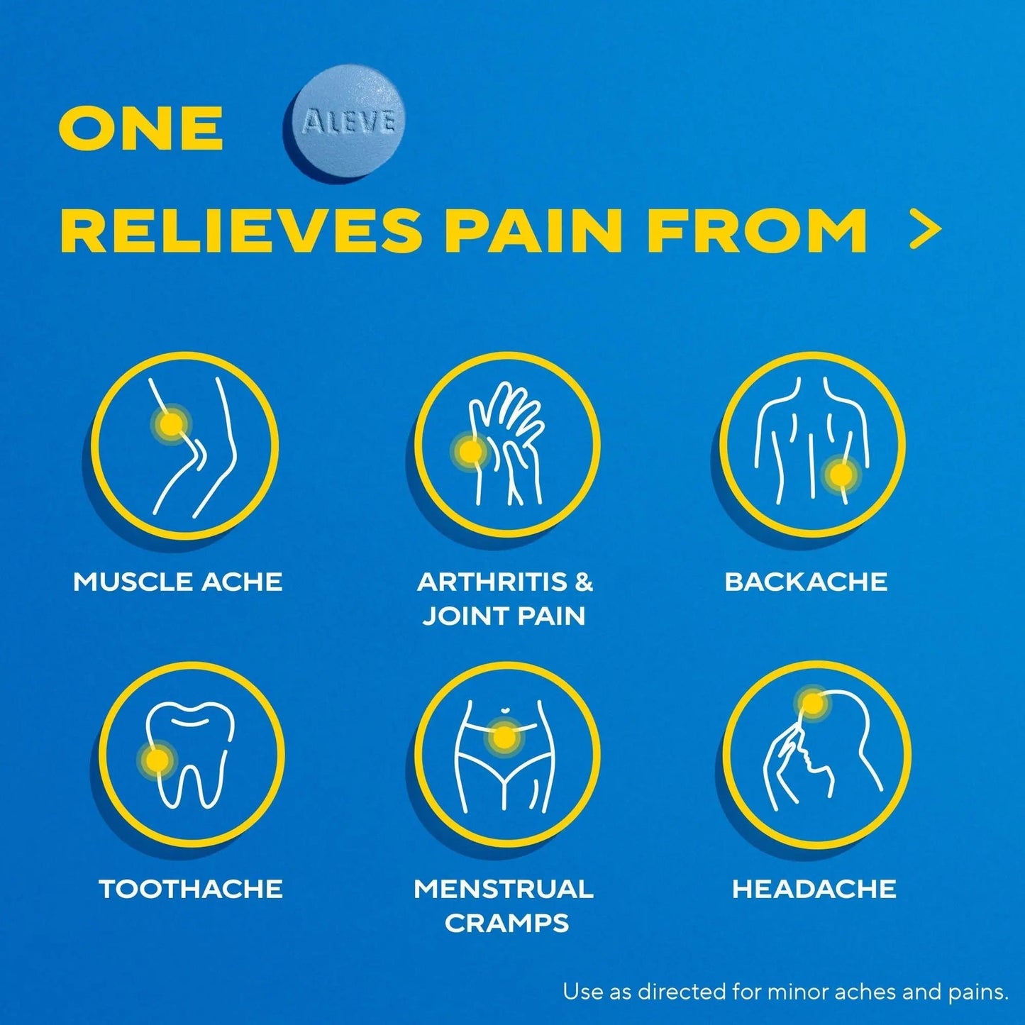Aleve Pain Reliever & Fever Reducer Tablets, Naproxen Sodium, Headache, Back and Body Pain Relief Medicine, 270 Count - dailyvitalstore
