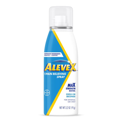 AleveX Pain Relieving Spray, Fast Acting & Fast Drying for Targeted Pain Relief, 3.2 oz Spray - dailyvitalstore