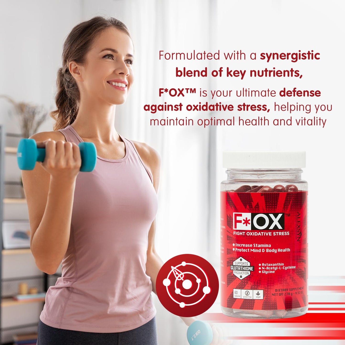 Alexsyn Antioxidant Support Formula – Concentrated Vegan & Gluten-Free Capsules – Helps Defend Against Oxidative Stress and Maintain Daily Vitality – 60 Capsules - dailyvitalstore