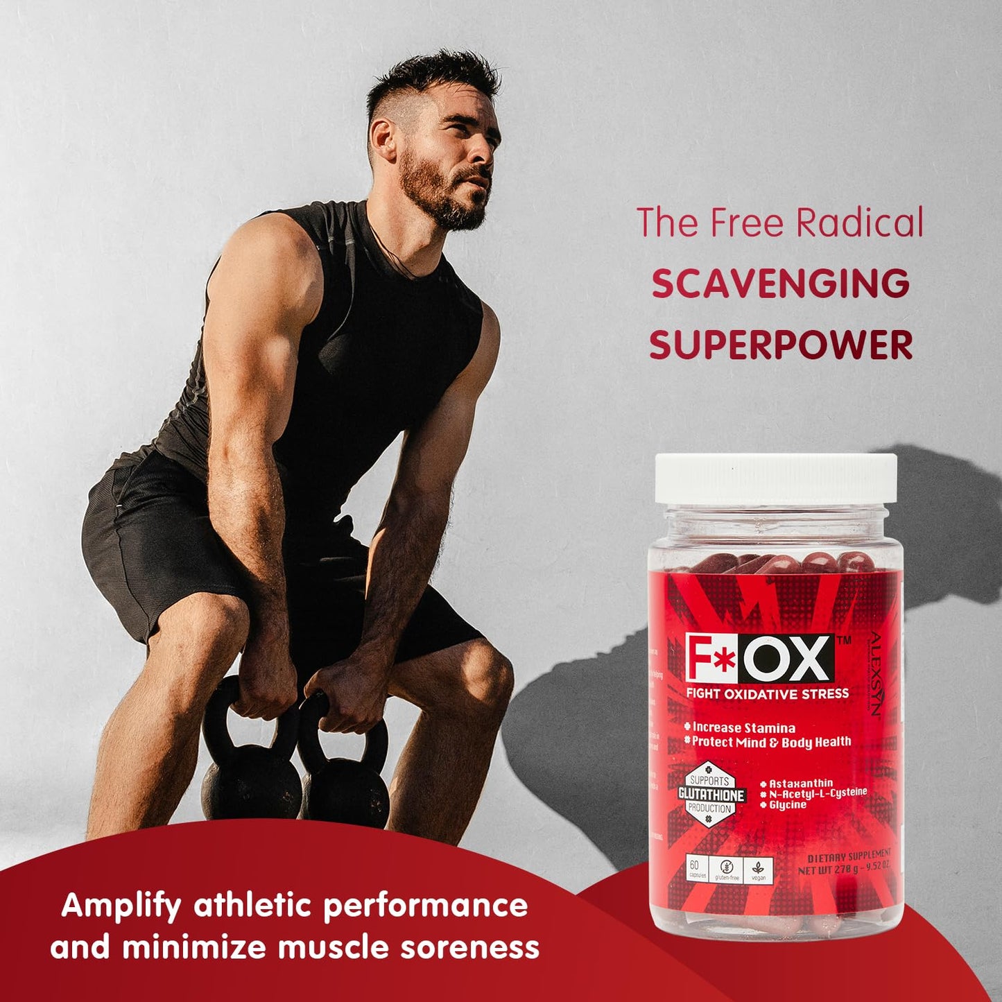 Alexsyn Antioxidant Support Formula – Concentrated Vegan & Gluten-Free Capsules – Helps Defend Against Oxidative Stress and Maintain Daily Vitality – 60 Capsules - dailyvitalstore