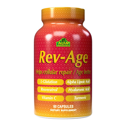 ALFA VITAMINS Rev-Age Cellular Repair Supplement for Anti-Aging & Immune System Support - 60 Capsules - dailyvitalstore
