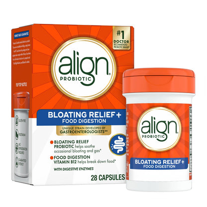 Align Probiotic Bloating Relief + Food Digestion, Probiotics for Women and Men, 1 Doctor Recommended Brand‡, Promotes Digestive Health and Helps Support - dailyvitalstore