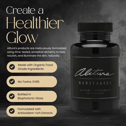 Alitura Revitalize – Organic Ashwagandha & Turmeric Supplement – Natural Energy, Mood & Recovery Support for Men & Women – Adaptogenic Herbs for Daily Wellness – 60 Capsules - dailyvitalstore