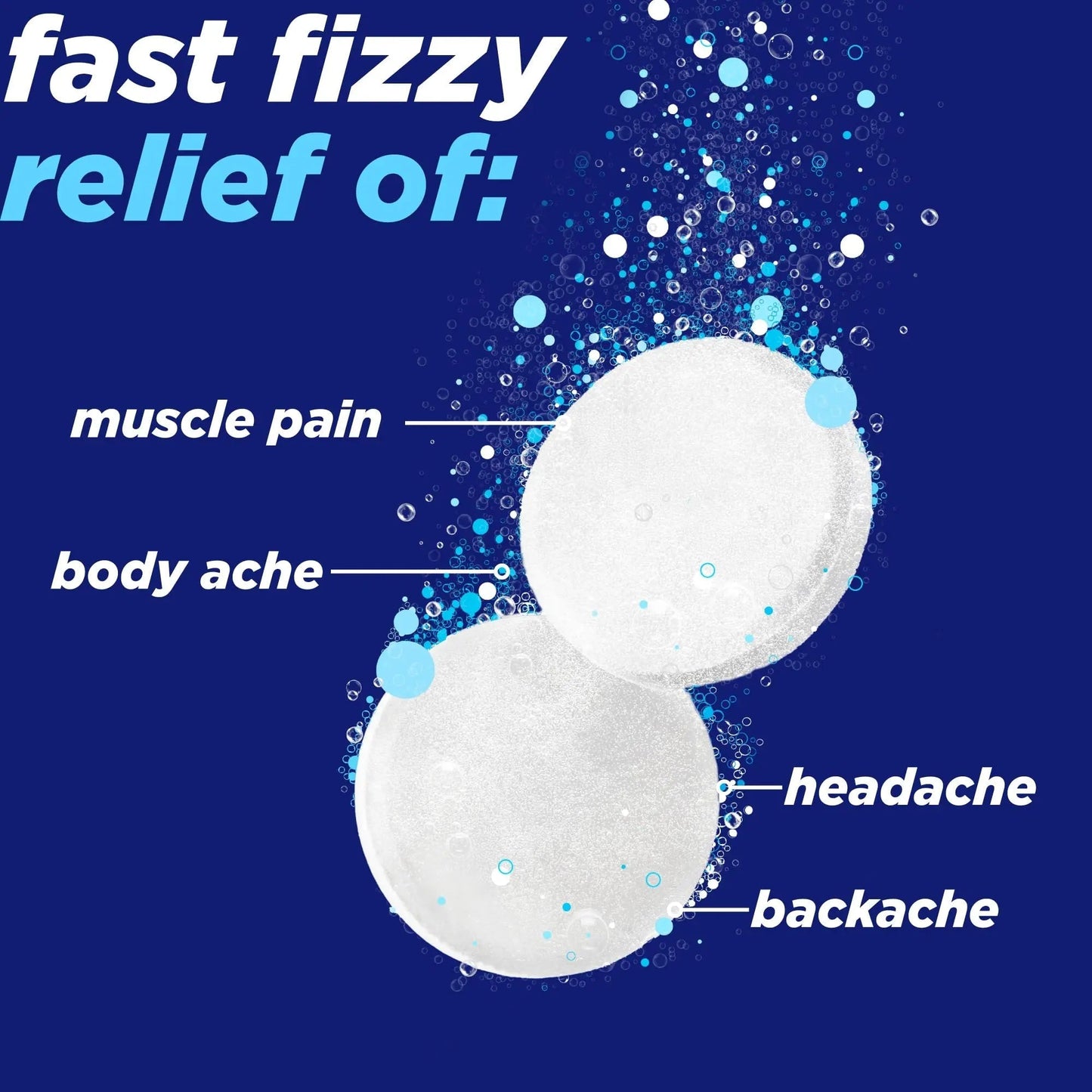 Alka-Seltzer Pain Relief, Aspirin Effervescent Tablets for Fast Pain Relief, 72 Ct - dailyvitalstore