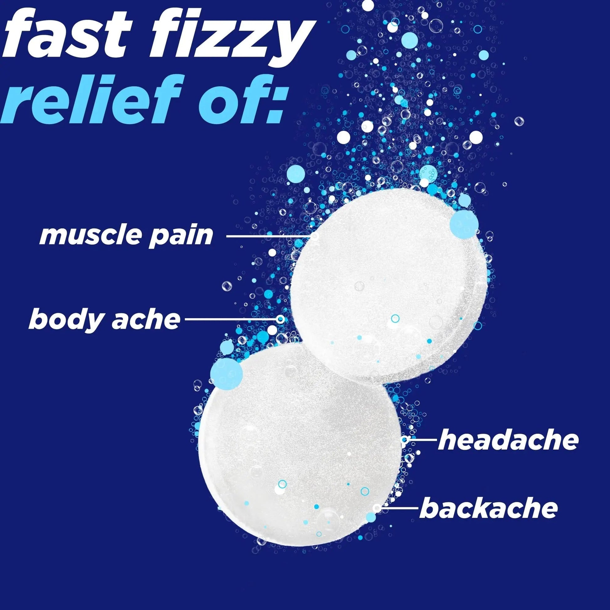 Alka-Seltzer Pain Relief, Aspirin Effervescent Tablets for Fast Pain Relief, 72 Ct - dailyvitalstore