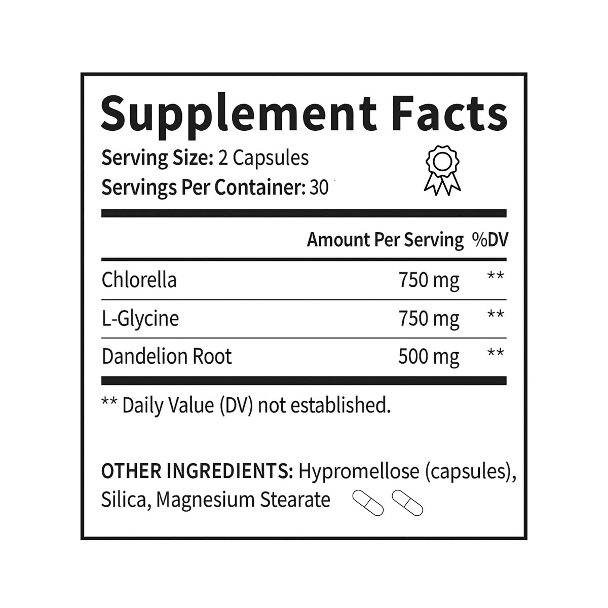 AlkaDetox Binder Tablet with Fiber chlorella/Chlorophyll, Liver & Gut Detox Cleanse, Colon and Toxin Flush. glycine and Dandelion - dailyvitalstore
