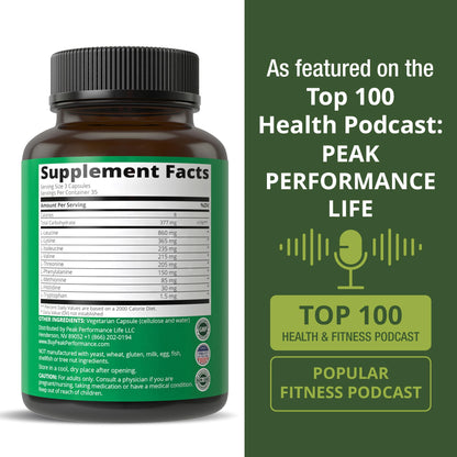All 9 Essential Amino Acids Supplement. Capsules with 3X More Leucine for Muscle Recovery, Growth. EAA Supplement Better Than BCAA / BCAAS Branched Chain Aminos Acid. - dailyvitalstore