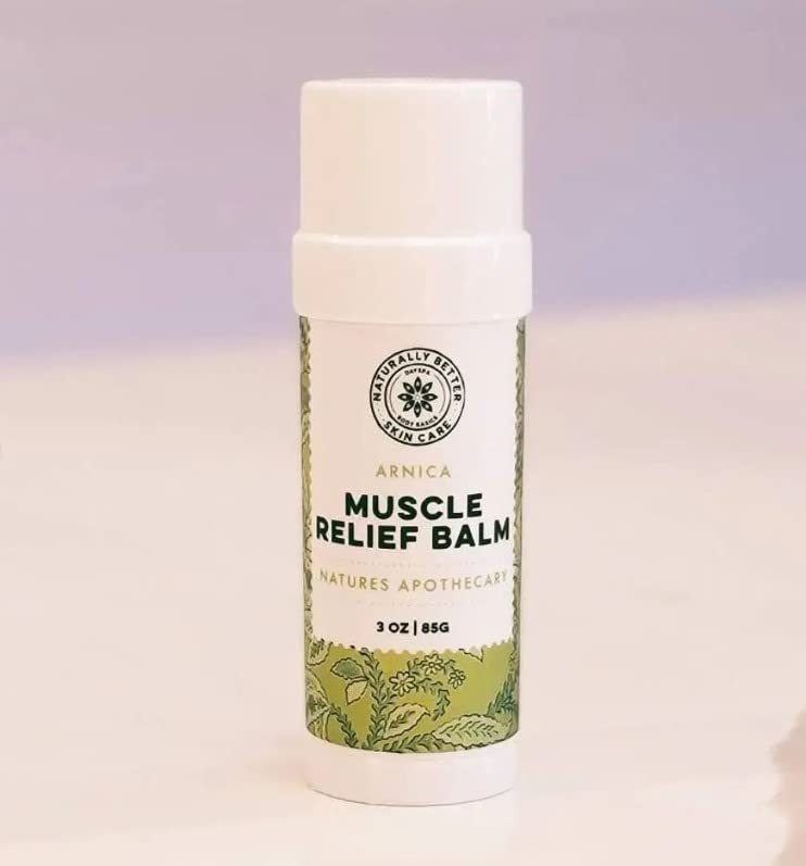 All-Natural Arnica Muscle Balm - Plant-Based Topical swelling and bruising Relief | Essential Oils & Menthol soothes and cools sore muscles, Hypoallergenic & Paraben-Free, Made in USA - dailyvitalstore