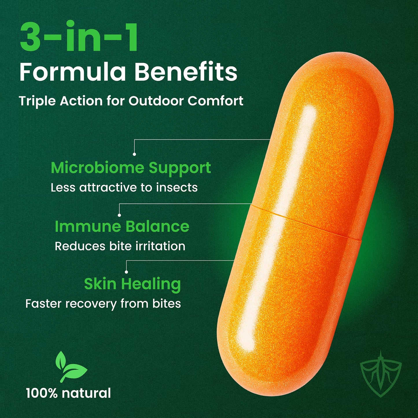 All-Natural Daily Supplement for “Bite Magnets” – 24/7 Plant-Based Alternative to Mosquito Repellents, Insect Sprays & Bug Sprays – Supports Skin, Wellness & Outdoor Comfort - dailyvitalstore