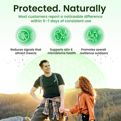 All-Natural Daily Supplement for “Bite Magnets” – 24/7 Plant-Based Alternative to Mosquito Repellents, Insect Sprays & Bug Sprays – Supports Skin, Wellness & Outdoor Comfort - dailyvitalstore