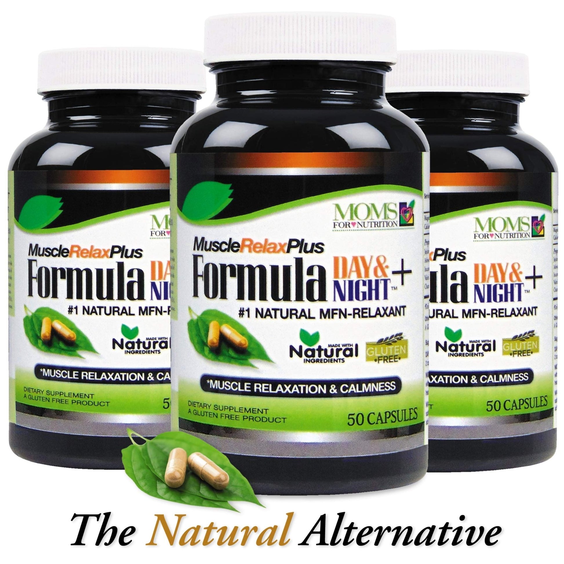 All Natural Muscle Relax Formula Plus - 50 Capsules - Daytime/Nighttime Natural Relaxant - dailyvitalstore