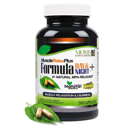 All Natural Muscle Relax Formula Plus - 50 Capsules - Daytime/Nighttime Natural Relaxant - dailyvitalstore