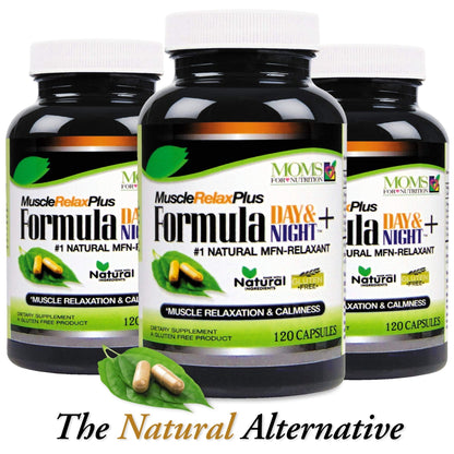 All Natural Muscle Relax Formula Plus - 50 Capsules - Daytime/Nighttime Natural Relaxant - dailyvitalstore