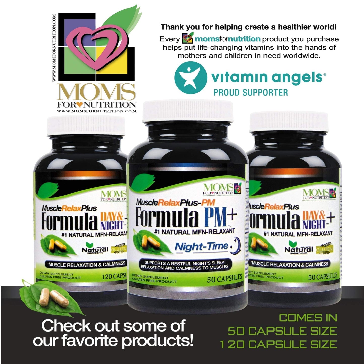 All Natural Muscle Relax Formula Plus - 50 Capsules - Daytime/Nighttime Natural Relaxant - dailyvitalstore