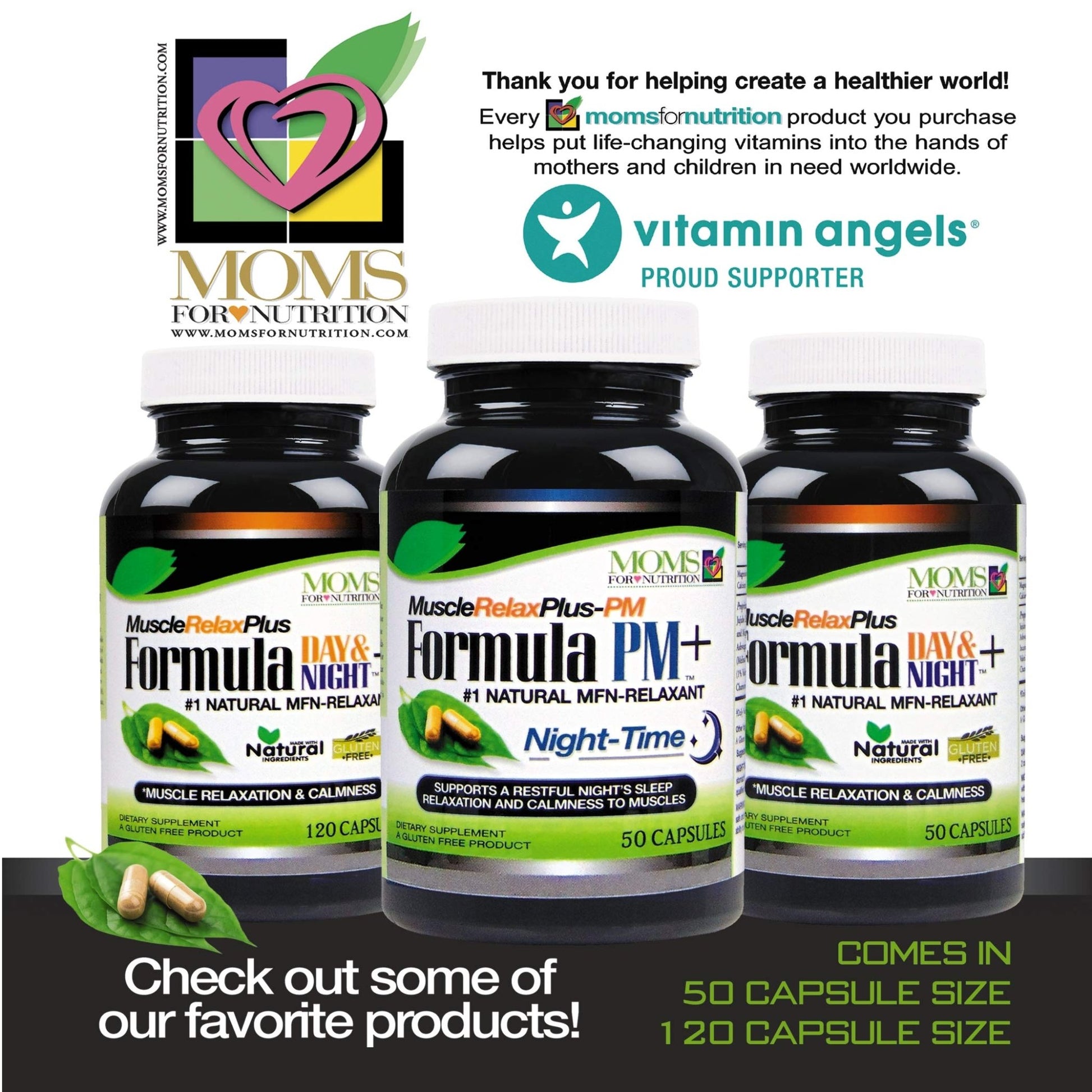 All Natural Muscle Relax Formula Plus - 50 Capsules - Daytime/Nighttime Natural Relaxant - dailyvitalstore