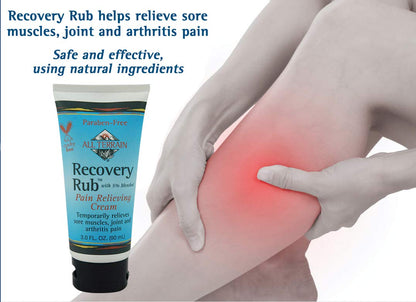 All Terrain Recovery Rub Soothing Massage Cream 3oz, Natural Relief for Muscle Aches and Pains - dailyvitalstore