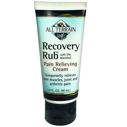 All Terrain Recovery Rub Soothing Massage Cream 3oz, Natural Relief for Muscle Aches and Pains - dailyvitalstore
