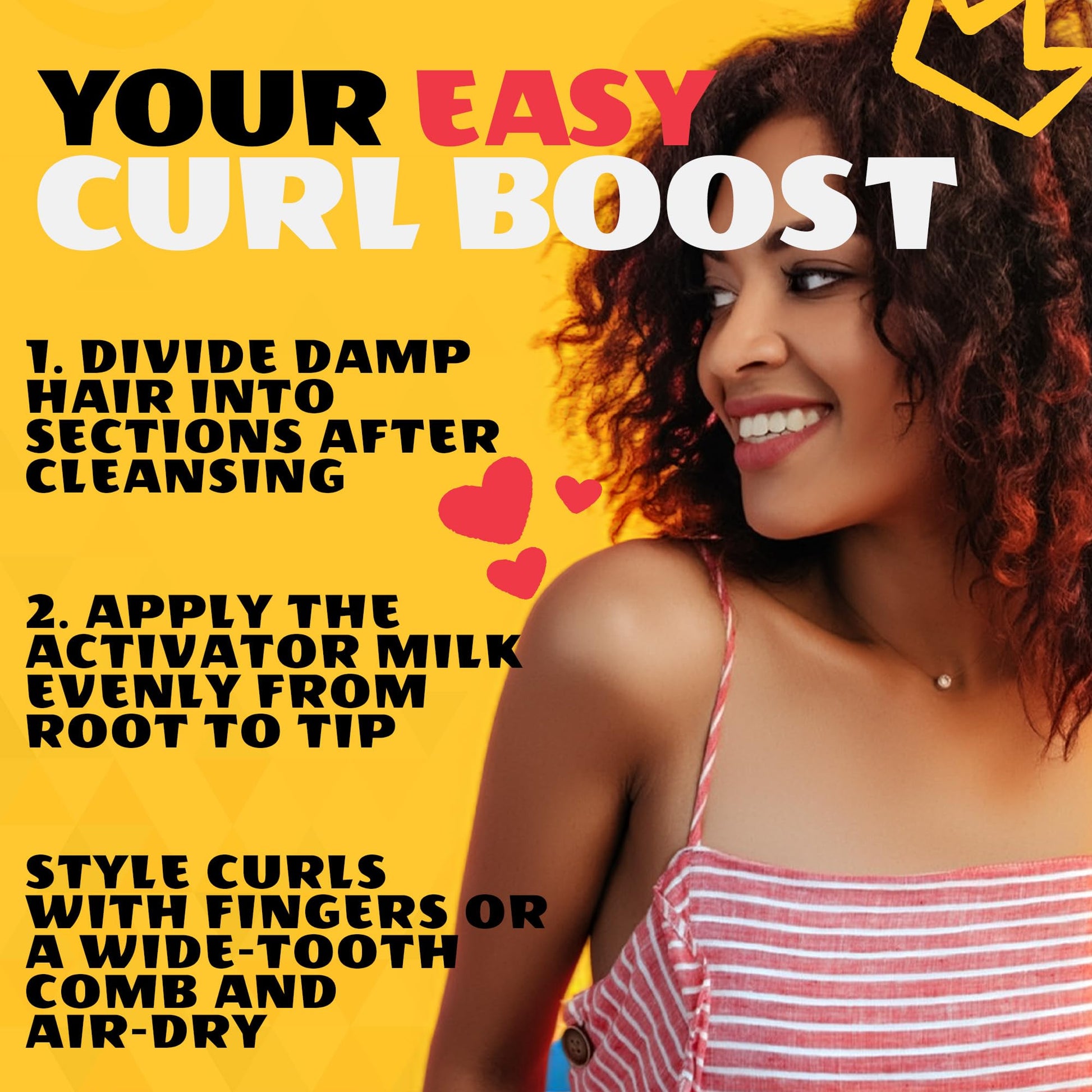 AllDay Locks Classic Easy Care Curl Activator - Activator Product for Curly Hair, Defines & Moisturizes Strands, Milky Cream Product for Men and Women, Easy Curling and Styling - 7.7 oz Bottle - dailyvitalstore