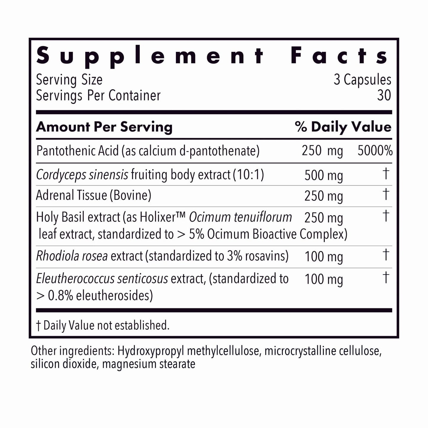 Allergy Research Group - Adrenal Glandular Adapt - Supports Healthy Stress Response and Cortisol Regulation - Hypoallergenic - 90 Vegetarian Capsules - dailyvitalstore