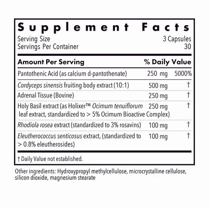 Allergy Research Group - Adrenal Glandular Adapt - Supports Healthy Stress Response and Cortisol Regulation - Hypoallergenic - 90 Vegetarian Capsules - dailyvitalstore