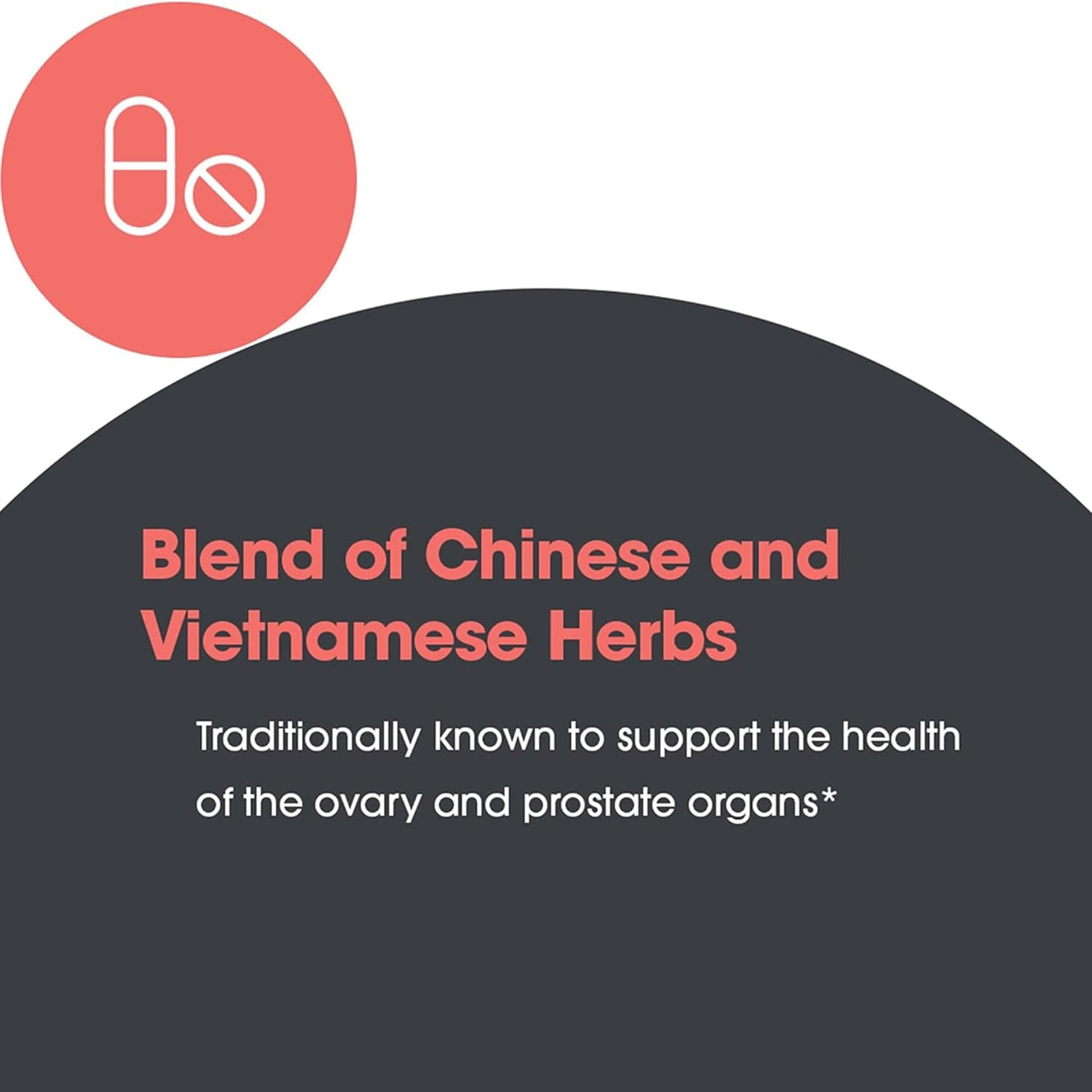Allergy Research Group Healthy Prostate & Ovary - Traditional Chinese & Vietnamese Herbal Blend with Crinum Latifolium - Supports Reproductive Tissue & Immune Balance - 60 Servings - 180 Capsules - dailyvitalstore