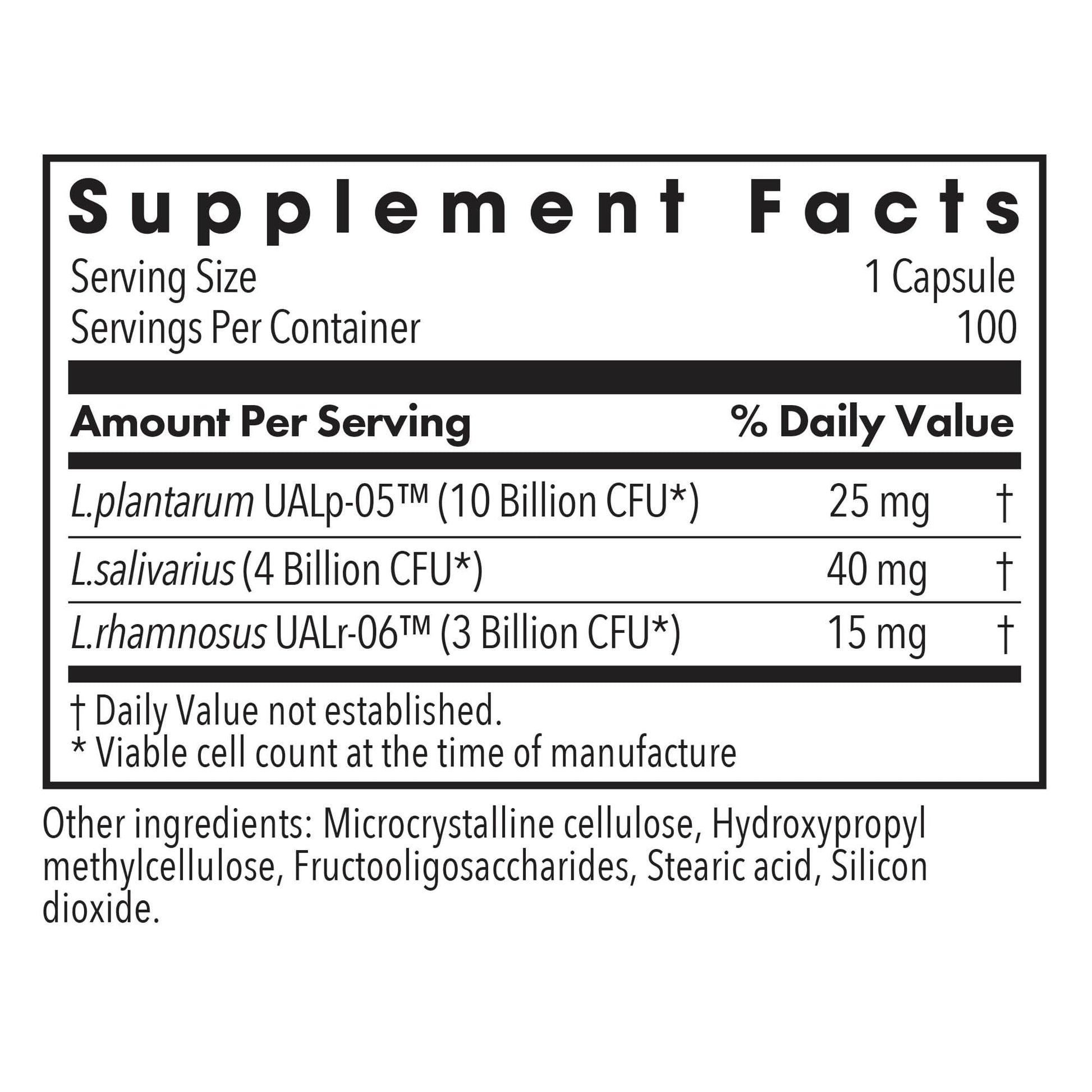 Allergy Research Group Lactobacillus Supplement - Probiotics for Men & Women, Digestive Health, Gut Health, Vegetarian Capsules - 100 Count - dailyvitalstore