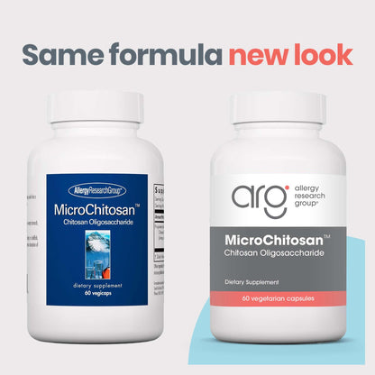 Allergy Research Group MicroChitosan Supplement - Chitosan, Chitosan Oligosaccharide, Cleansing Support Binder, Enhanced Detoxification - dailyvitalstore