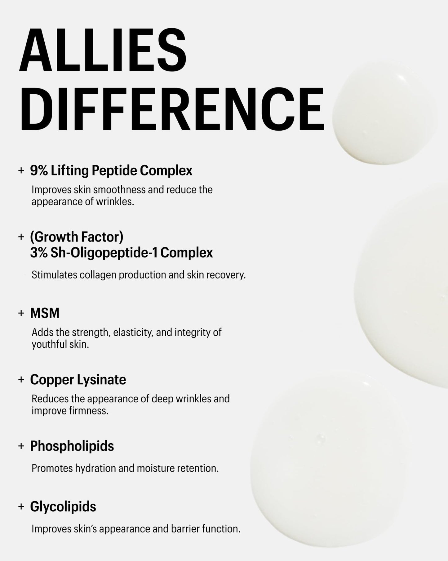 Allies of Skin Multi Peptides & Growth Factor Collagen Boosting Face Serum | Skin Tightening Anti-Aging Complex with 9% Peptides| Firms Sagging Skin & Visibly Reduces Wrinkles (1 oz) - dailyvitalstore
