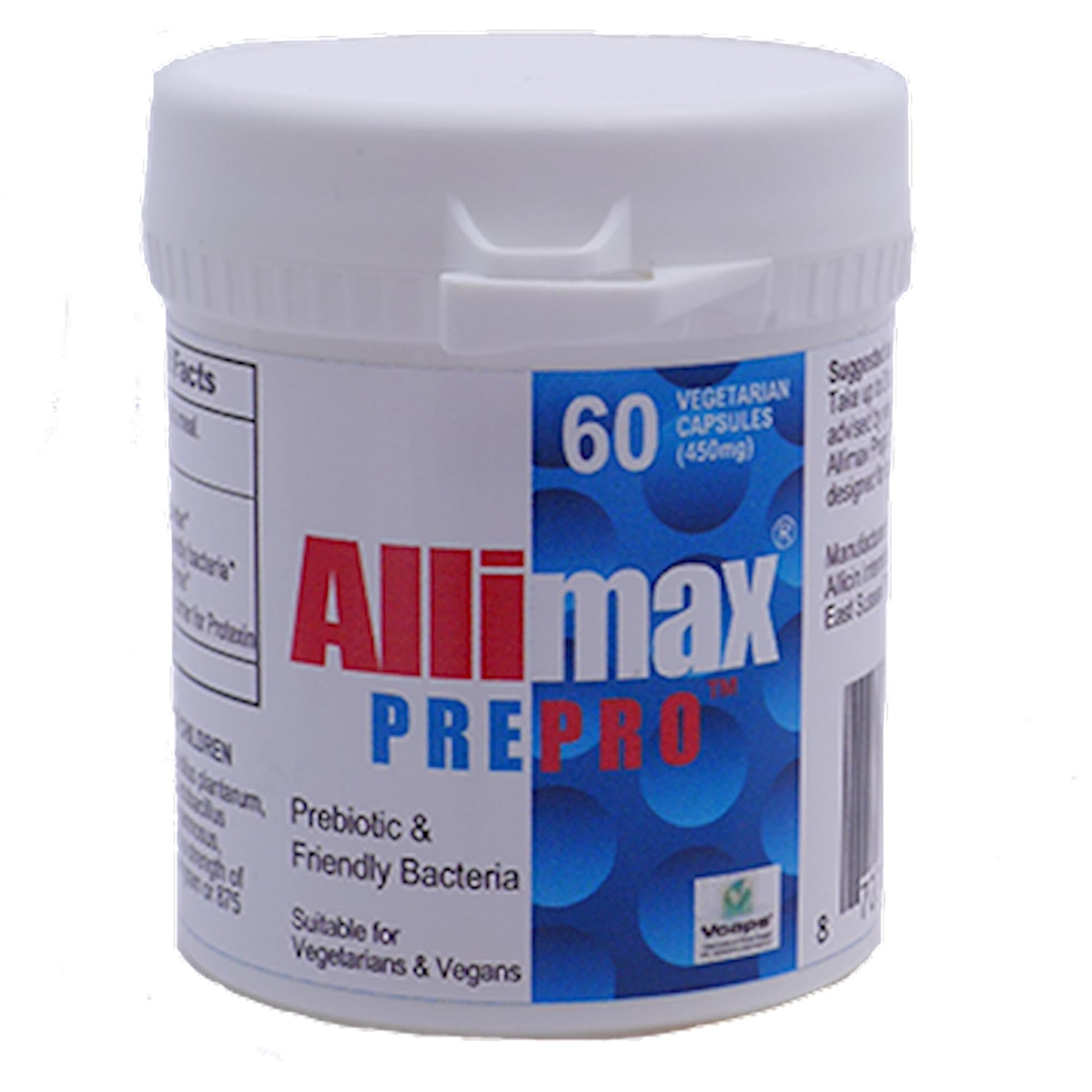 ALLIMAX Pre Pro - 60 Caps. Stabilized allicin Plus prebiotics, probiotics and Digestive enzymes. - dailyvitalstore