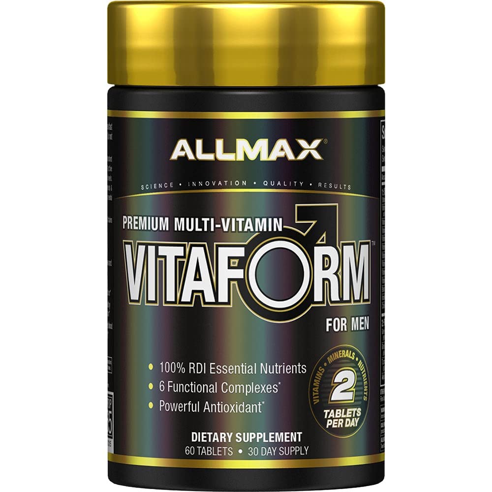 ALLMAX Nutrition Premium Vitaform, Performance Vitamin for Men, 60 Tablets - dailyvitalstore