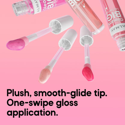 Almay Gleam Big™ Lip Serum, Hydrating and Moisturizing, Hypoallergenic Lip Gloss, Non-Sticky, 100 Positively Pink, 0.13 fl oz - dailyvitalstore