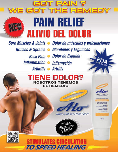 ALO Pain Relief Cream Therapy(32 oz with Pump) for Arthritis, Back Pain, Sciatica, Plantar Fasciitis, Tennis Elbow, Sore Muscles & Joints Inflammation - Working Out Aches, Acute Pain and Chronic Pain - dailyvitalstore