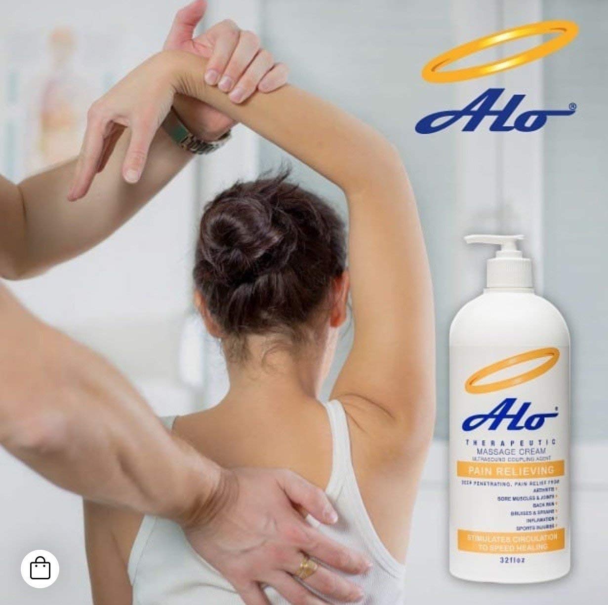 ALO Pain Relief Cream Therapy(32 oz with Pump) for Arthritis, Back Pain, Sciatica, Plantar Fasciitis, Tennis Elbow, Sore Muscles & Joints Inflammation - Working Out Aches, Acute Pain and Chronic Pain - dailyvitalstore