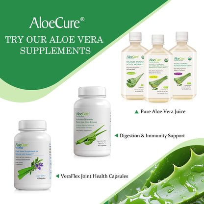 AloeCure Daily Probiotics 10 Billion CFU for Digestive Support 8 Strains, 6 Prebiotics & Enzymes - Digestive Supplement with Bromelain for Women & Men - dailyvitalstore